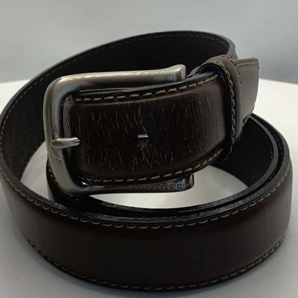 38" Tommy Hilfiger Brown Leather Belt